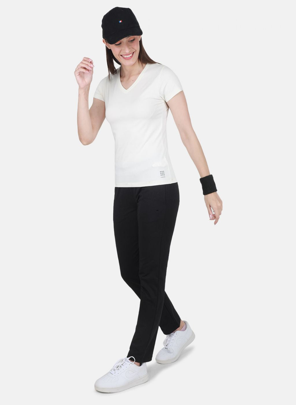 Rock.it Women Off White Solid Top