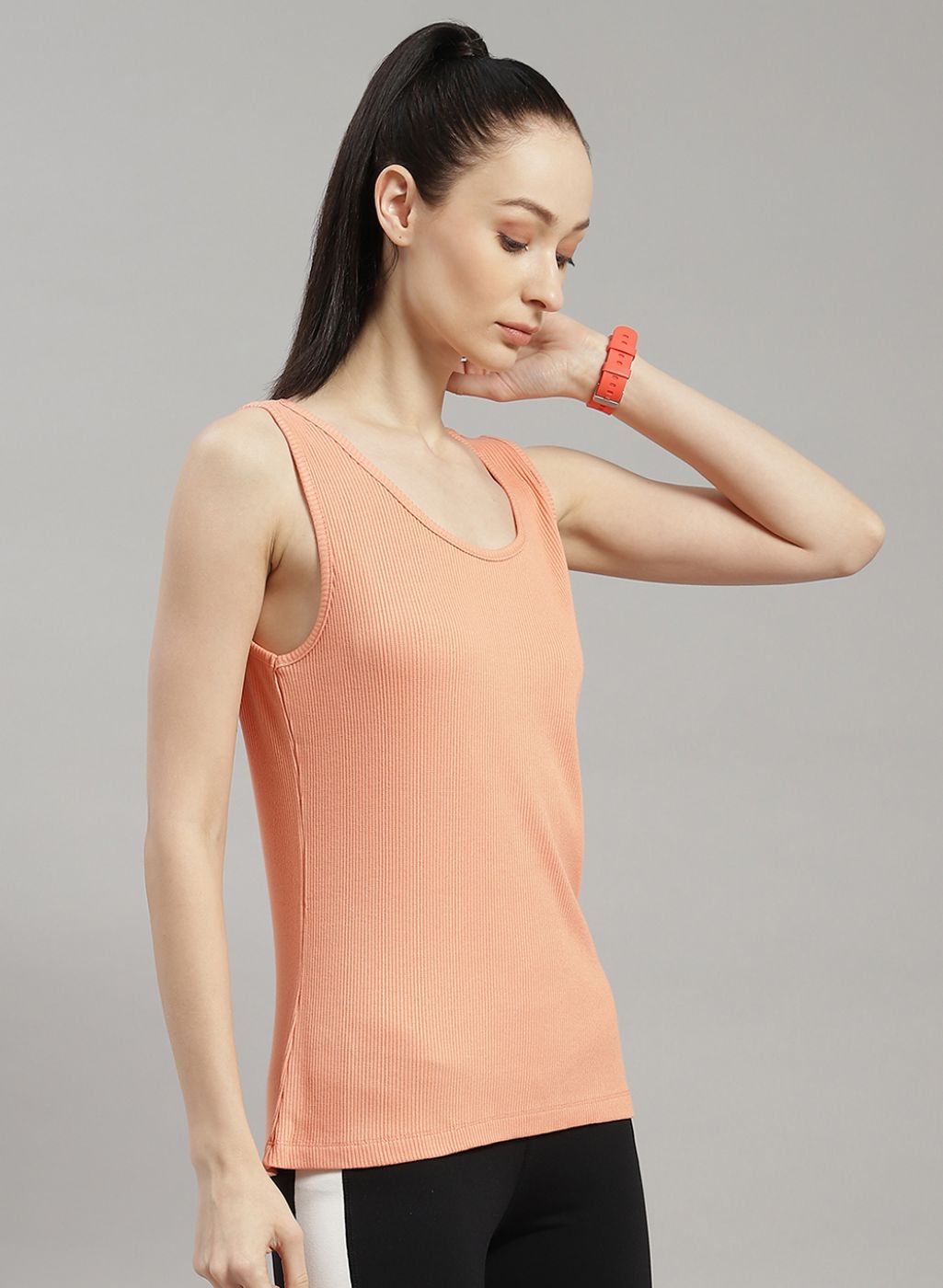 Rock.it Women Peach Solid Top