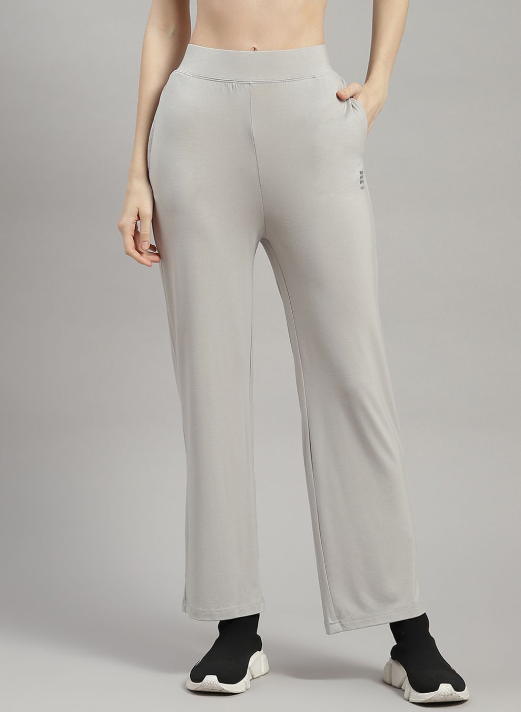 Rock.it Women Grey Solid Trackpant
