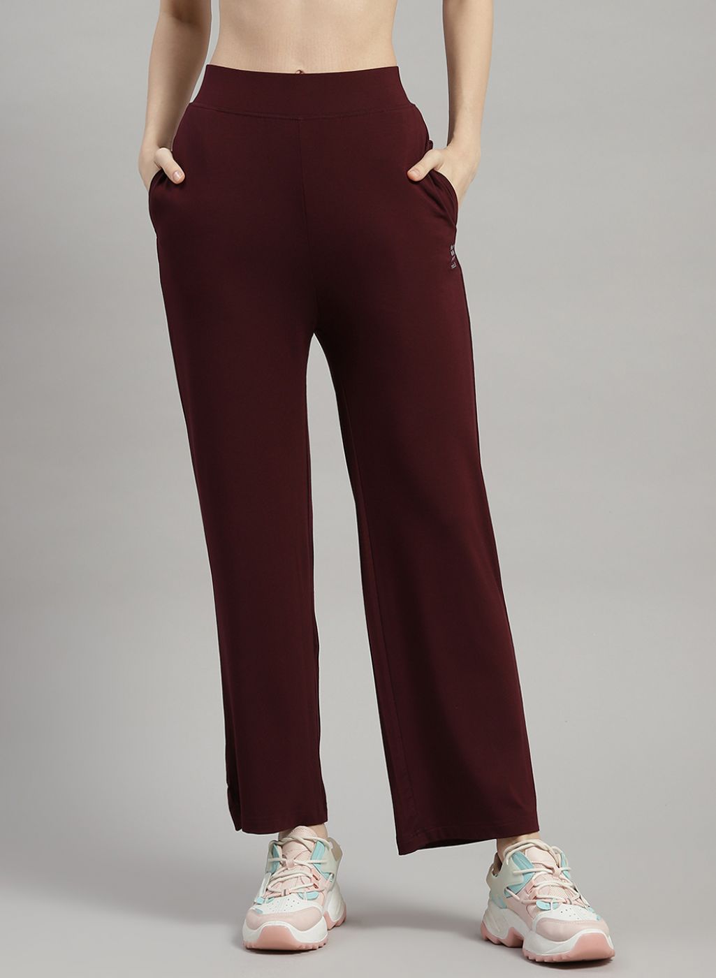 Rock.it Women Brown Solid Trackpant