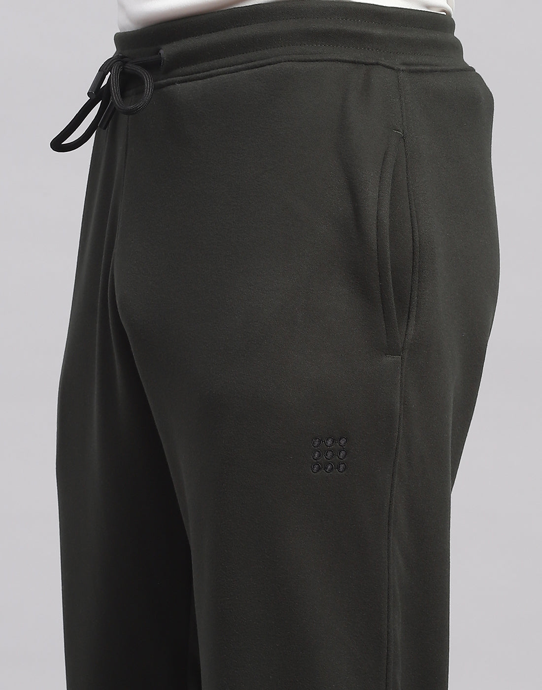 Rock.it Men Olive Solid Regular Fit Lower