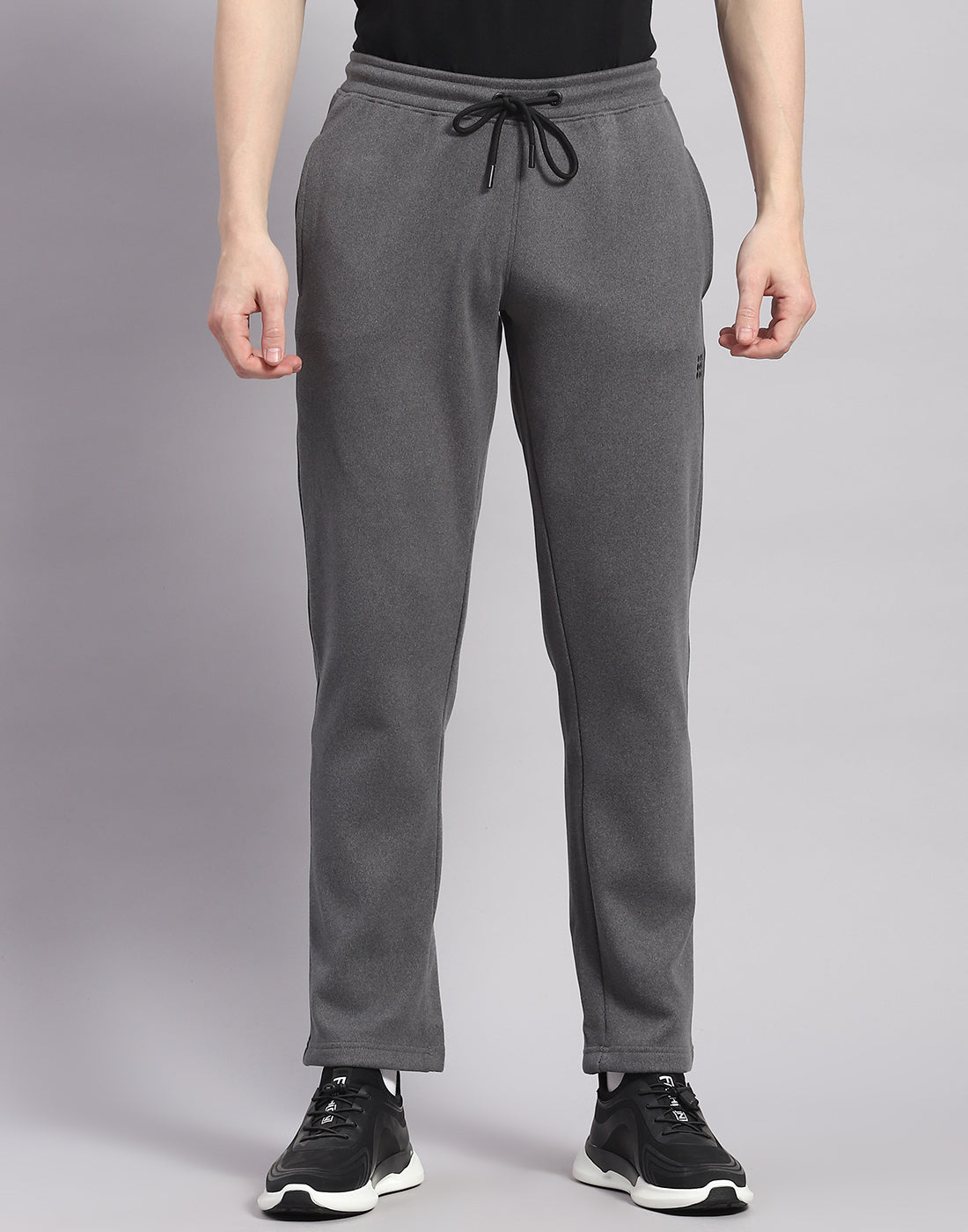 Rock.it Men Grey Solid Regular Fit Lower
