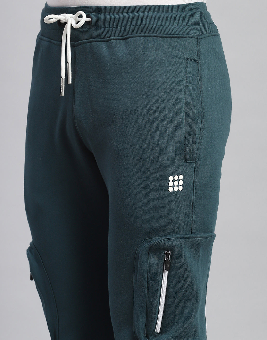 Rock.it Men Teal Blue Solid Regular Fit Lower