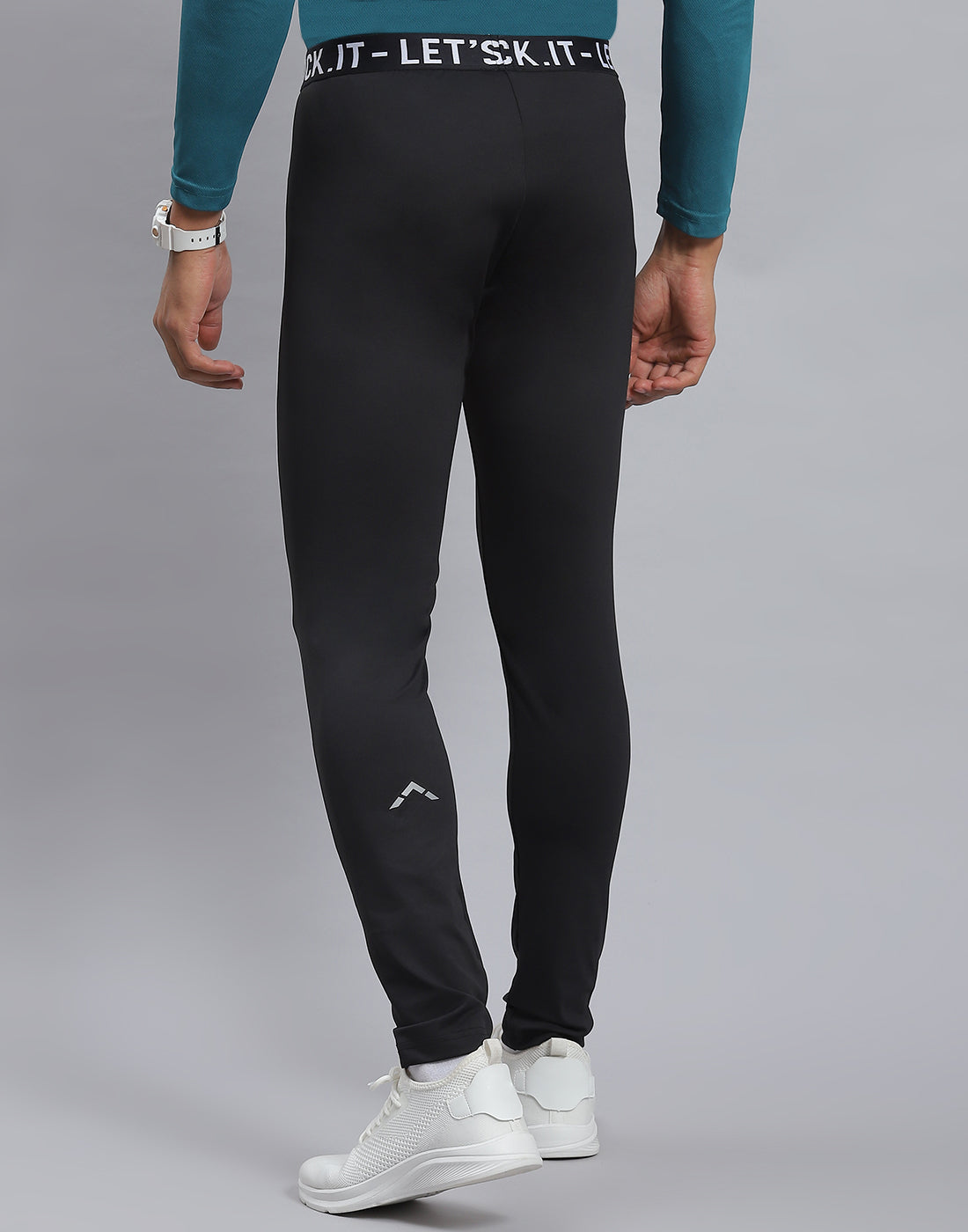 Rock.it Men Black Solid Regular Fit Tights