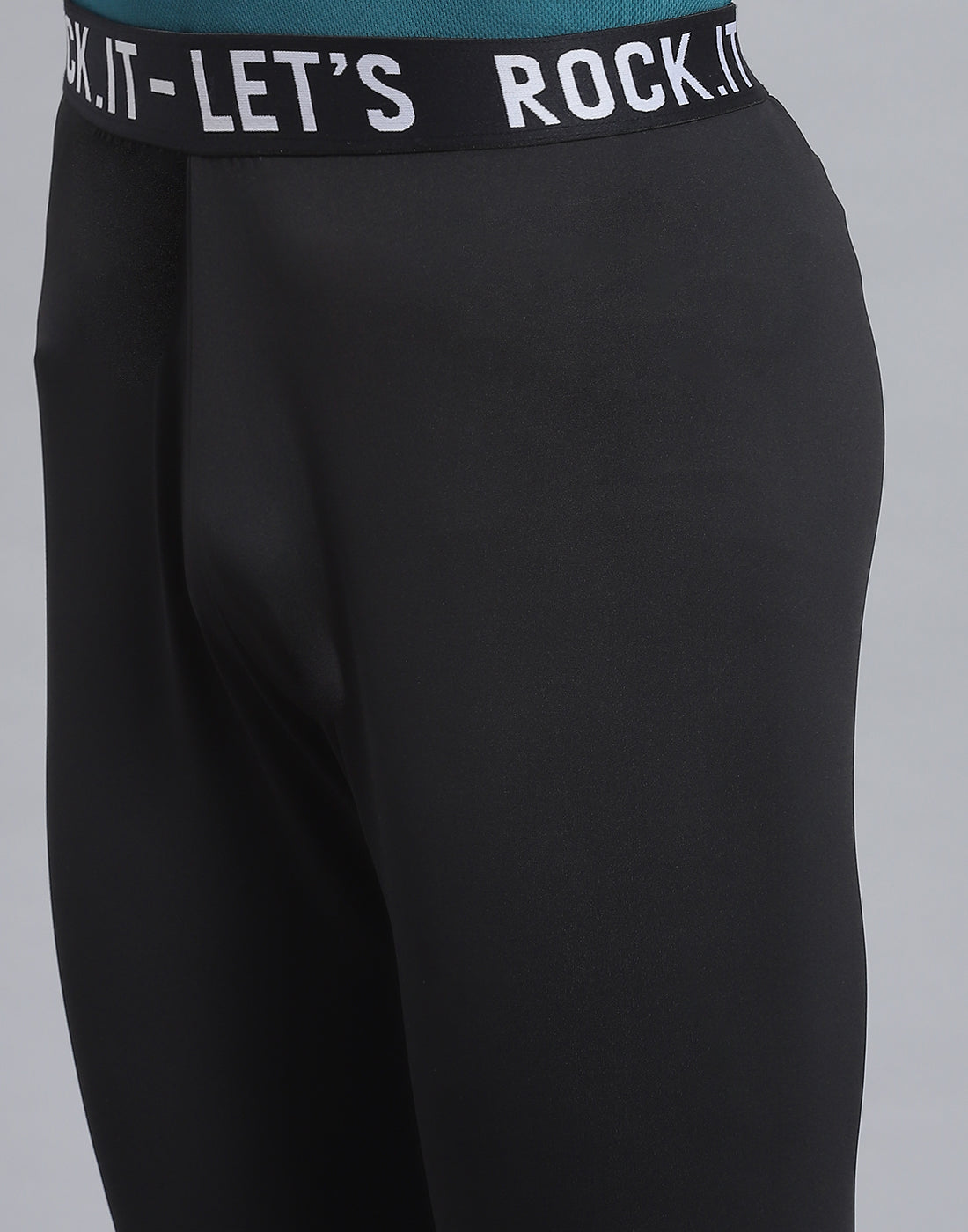 Rock.it Men Black Solid Regular Fit Tights