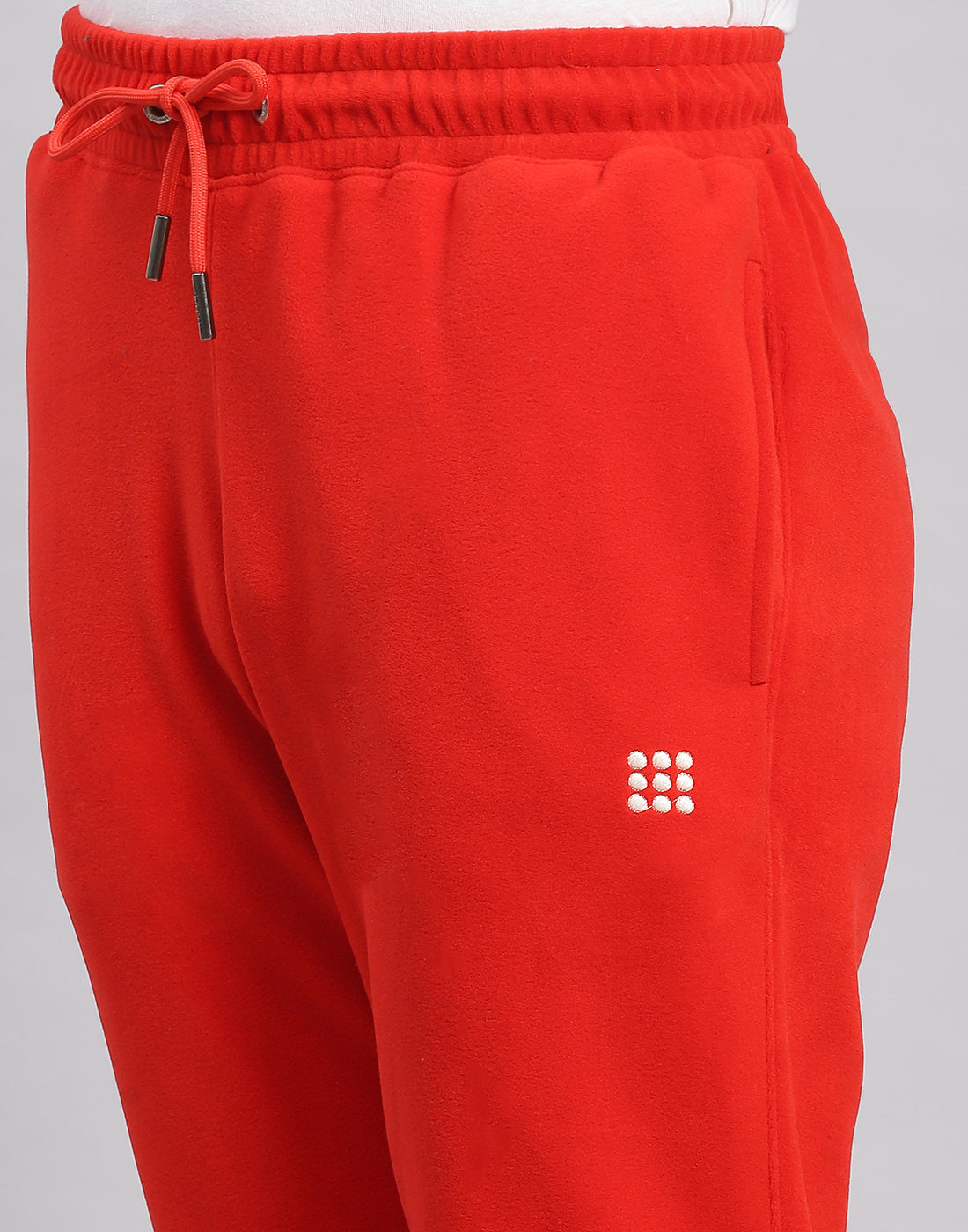 Rock.it Men Red Solid Hooded Full Sleeve Tracksuit