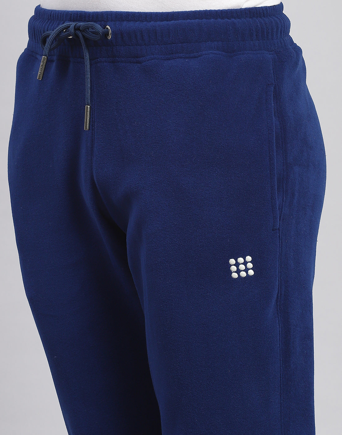 Rock.it Men Blue Solid Hooded Full Sleeve Tracksuit