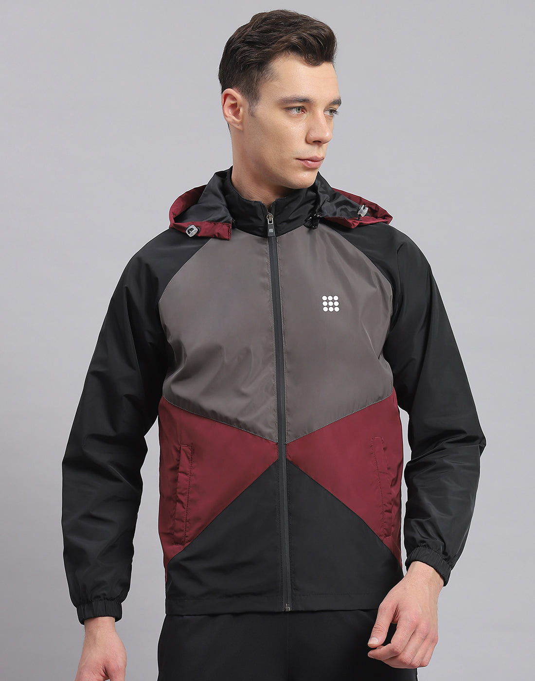 Rock.it Men Black Solid Hooded Full Sleeve Jacket