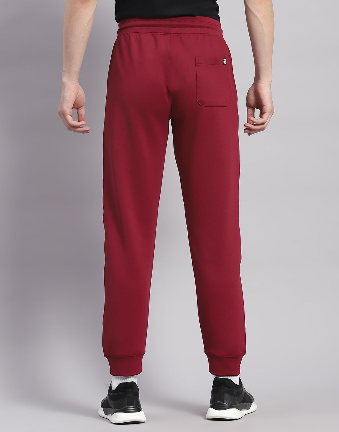 Rock.it Men Maroon Solid Regular Fit Lower