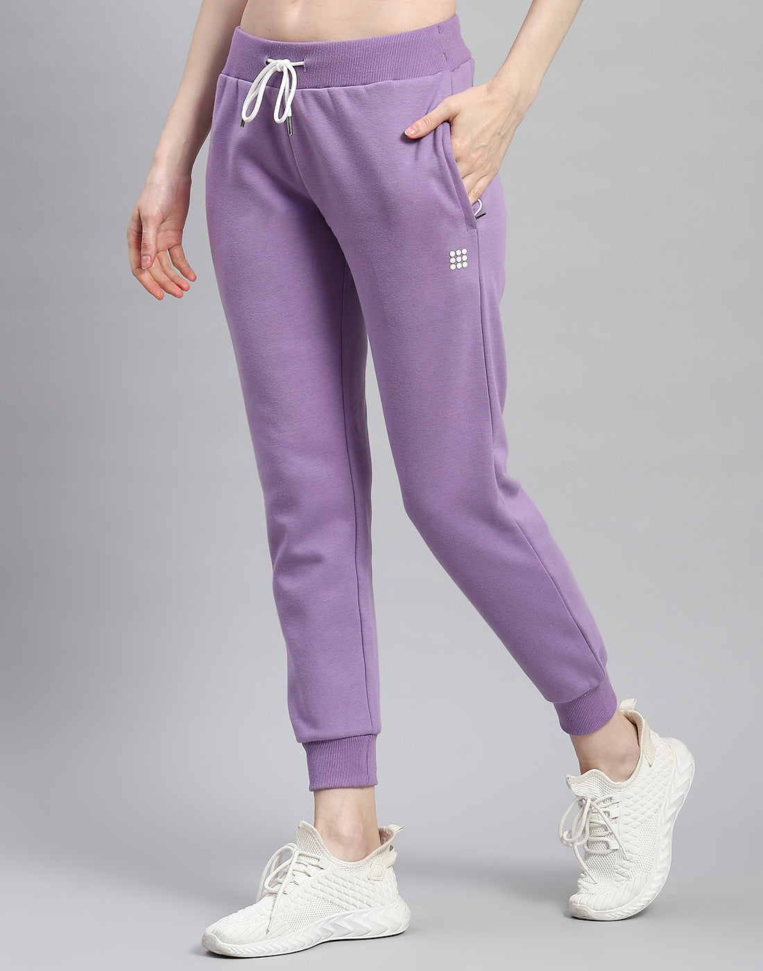 Rock.it Women Purple Printed Round Neck Full Sleeve Cords Set