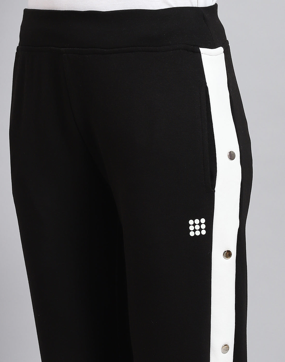 Rock.it Women Black Solid Regular Fit Lower