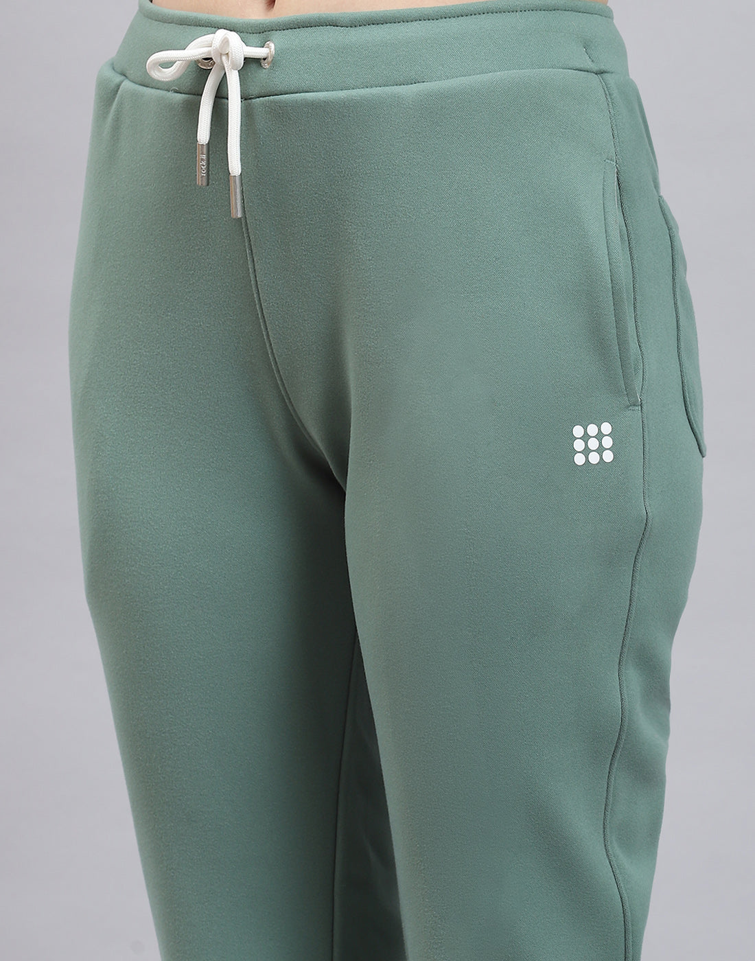 Rock.it Women Green Solid Regular Fit Winter Lower