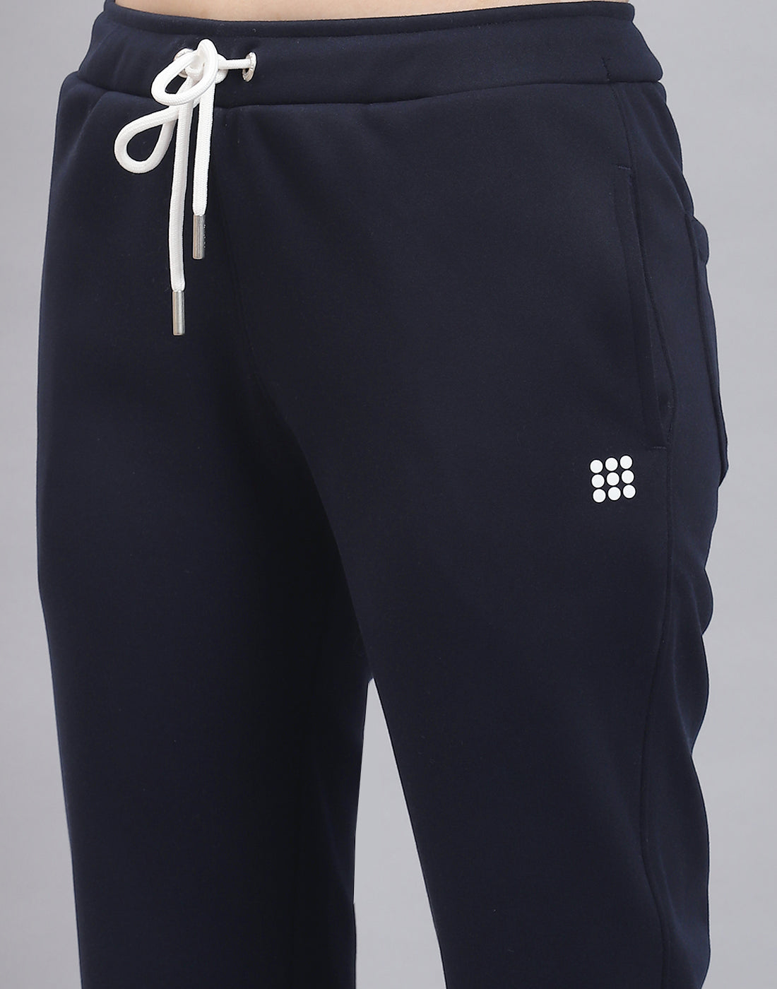 Rock.it Women Navy Blue Solid Regular Fit Winter Lower