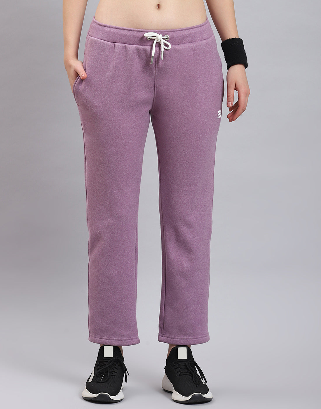 Rock.it Women Purple Solid Regular Fit Winter Lower