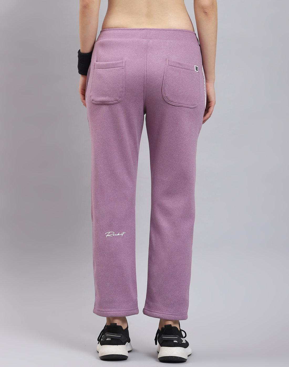 Rock.it Women Purple Solid Regular Fit Winter Lower