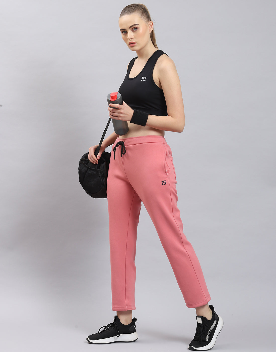 Rock.it Women Pink Solid Regular Fit Winter Lower