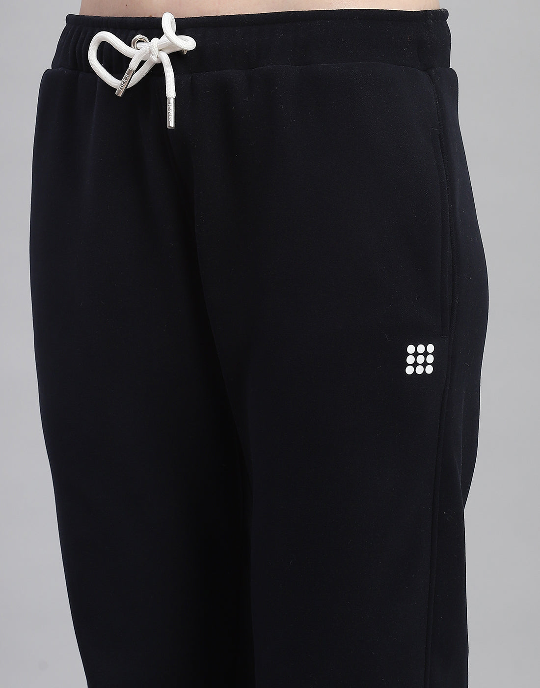 Rock.it Women Navy Blue Solid Regular Fit Winter Lower