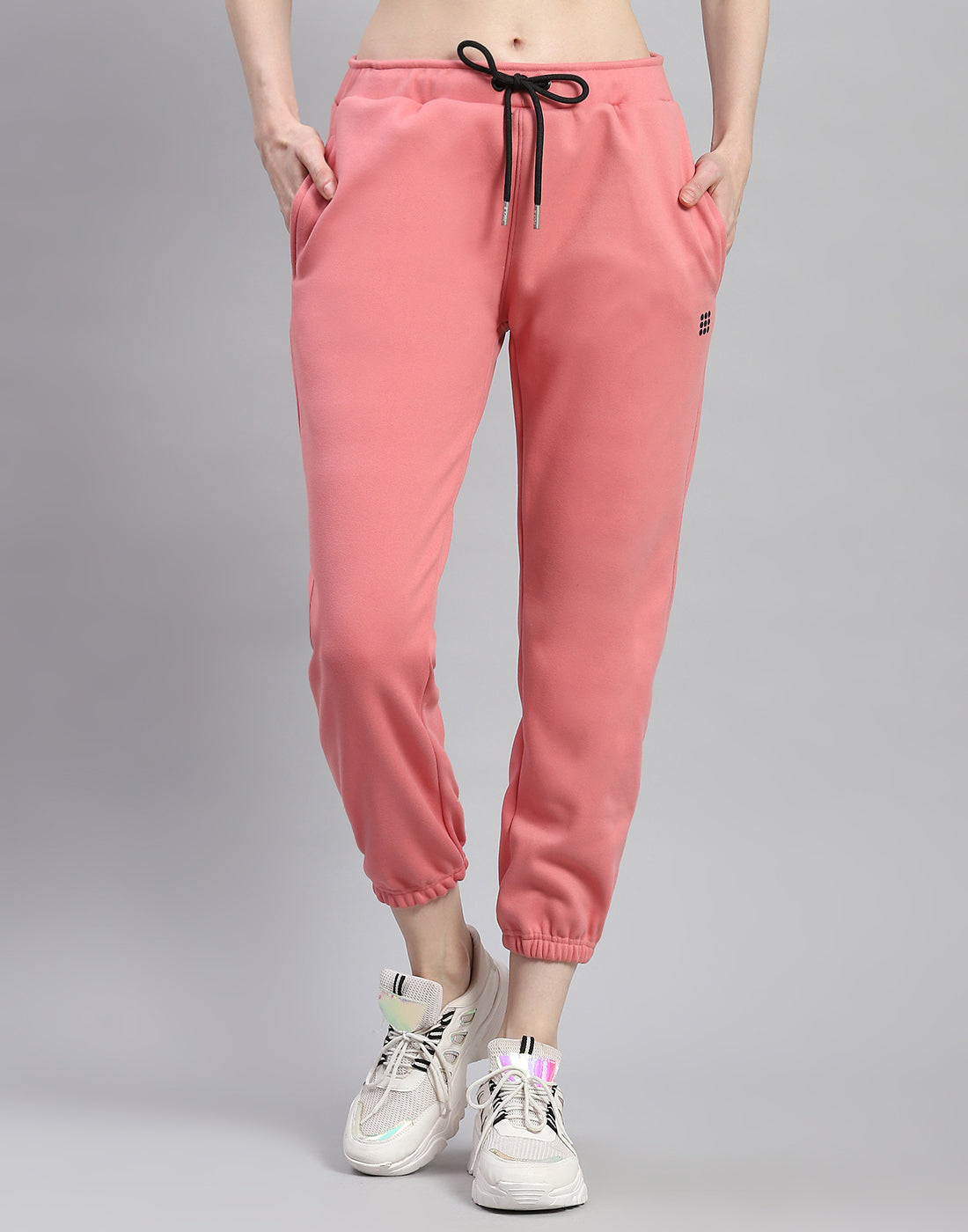Rock.it Women Pink Solid Regular Fit Winter Lower