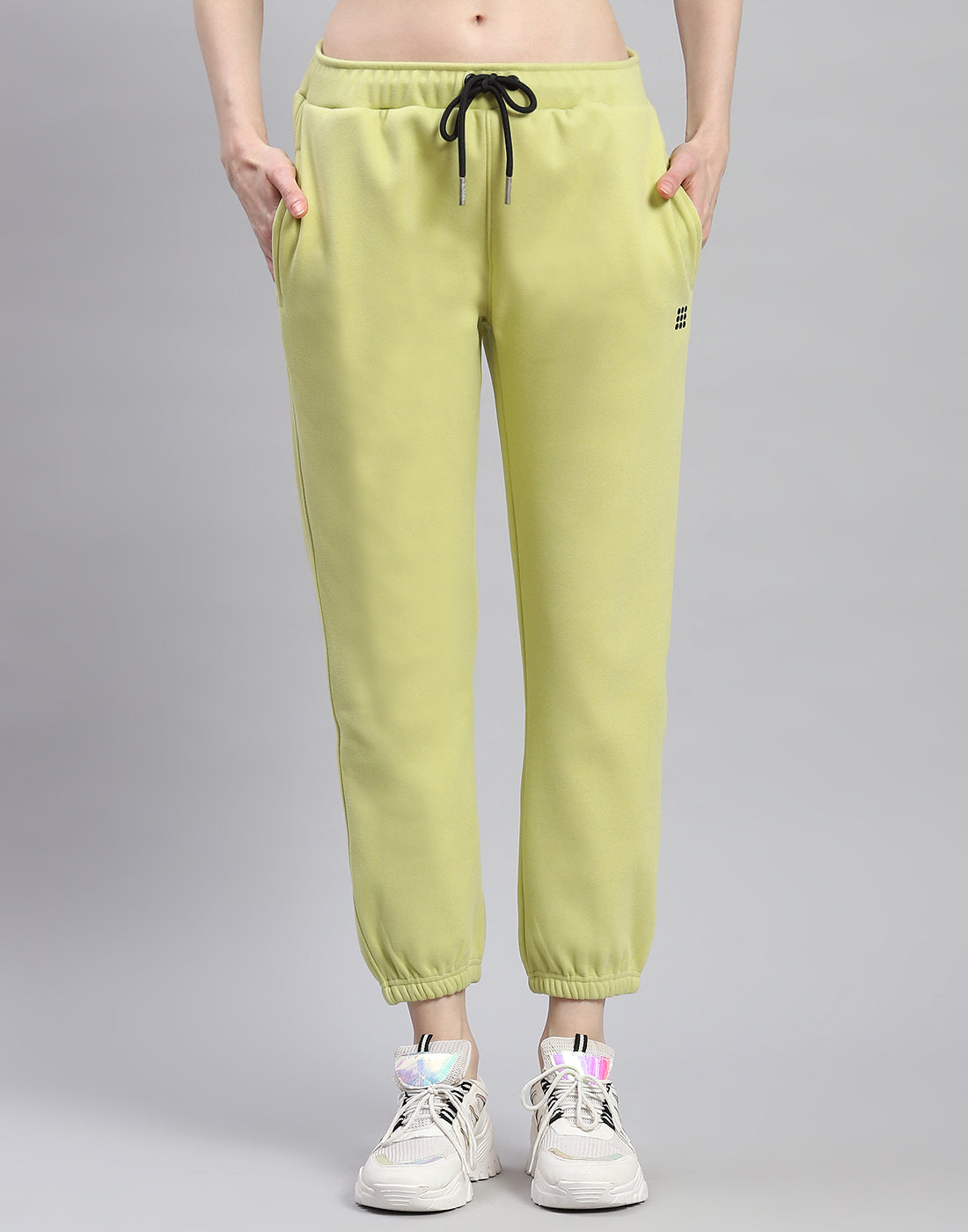 Rock.it Women Green Solid Regular Fit Winter Lower