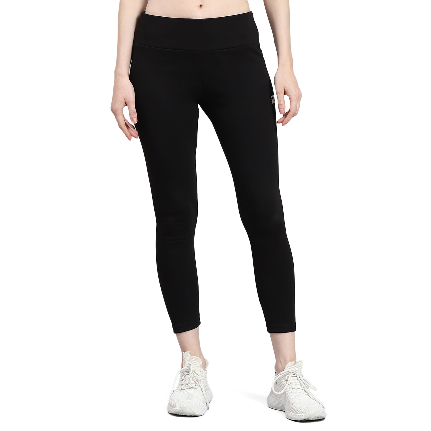 Rock.it Women Black Solid Regular Fit Legging