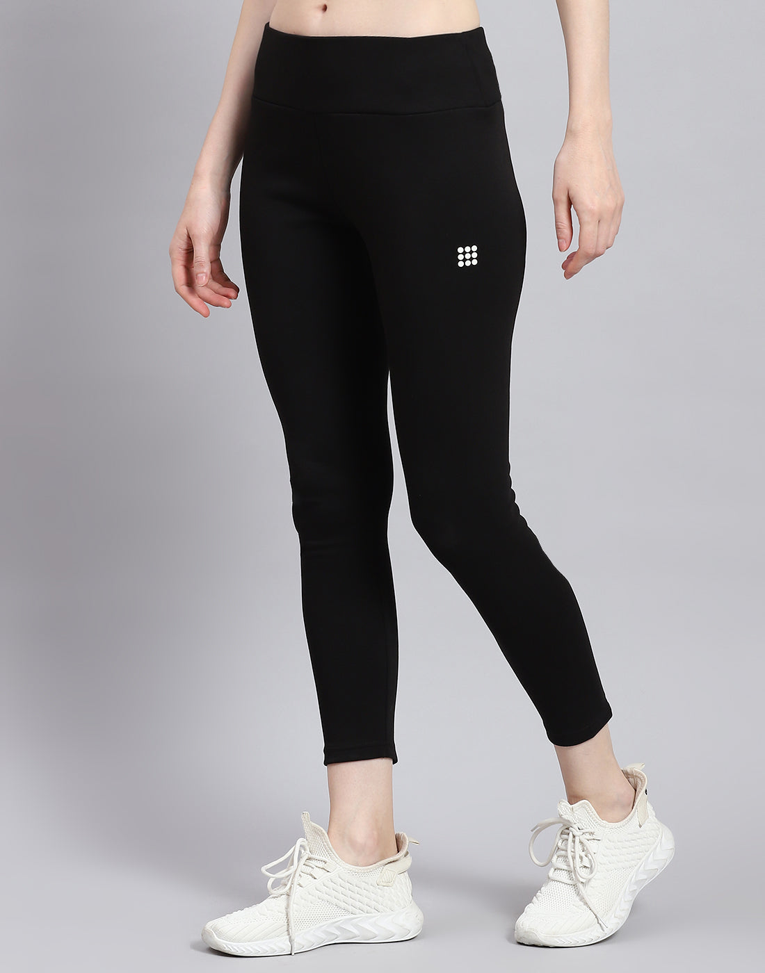 Rock.it Women Black Solid Regular Fit Legging