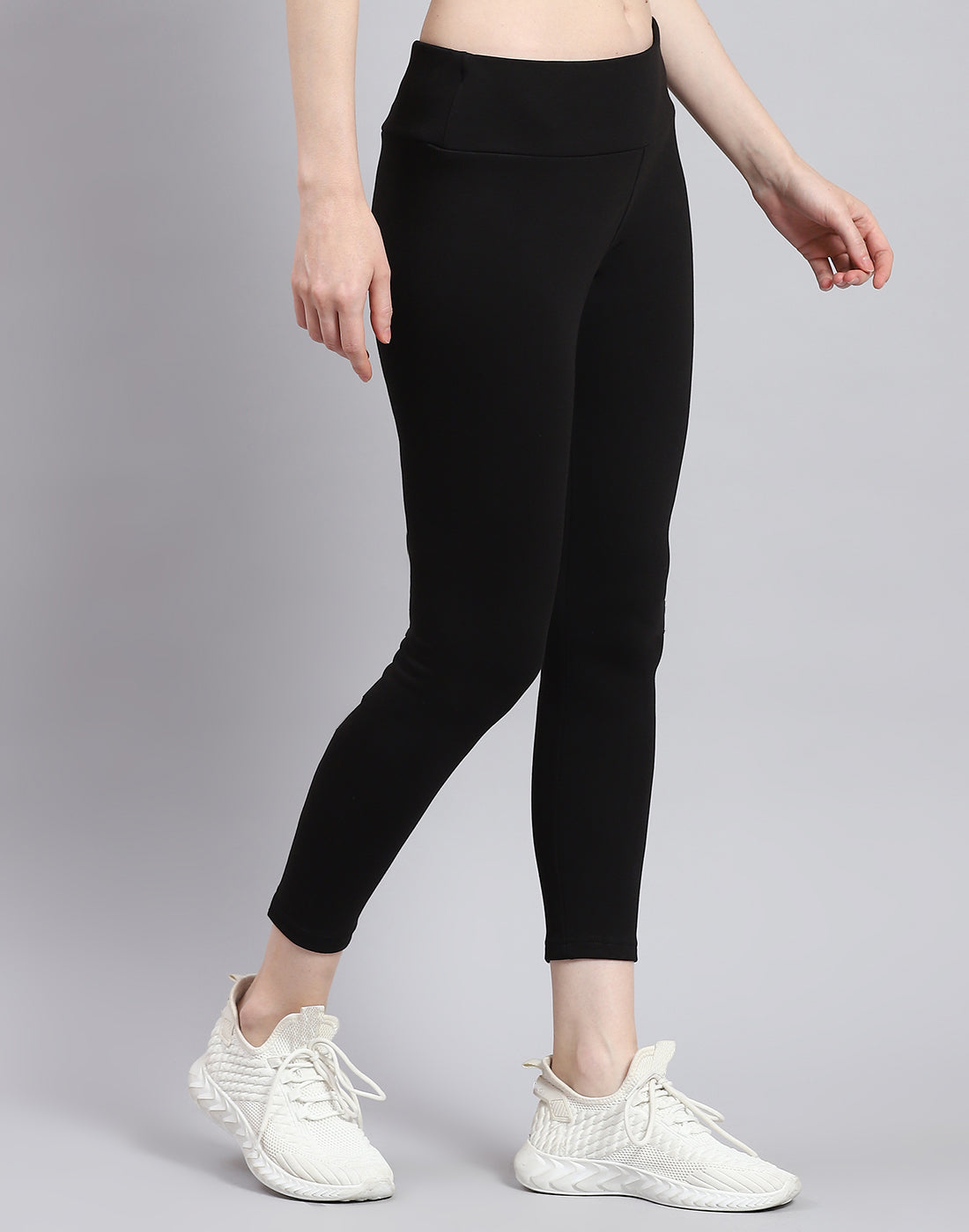 Rock.it Women Black Solid Regular Fit Legging