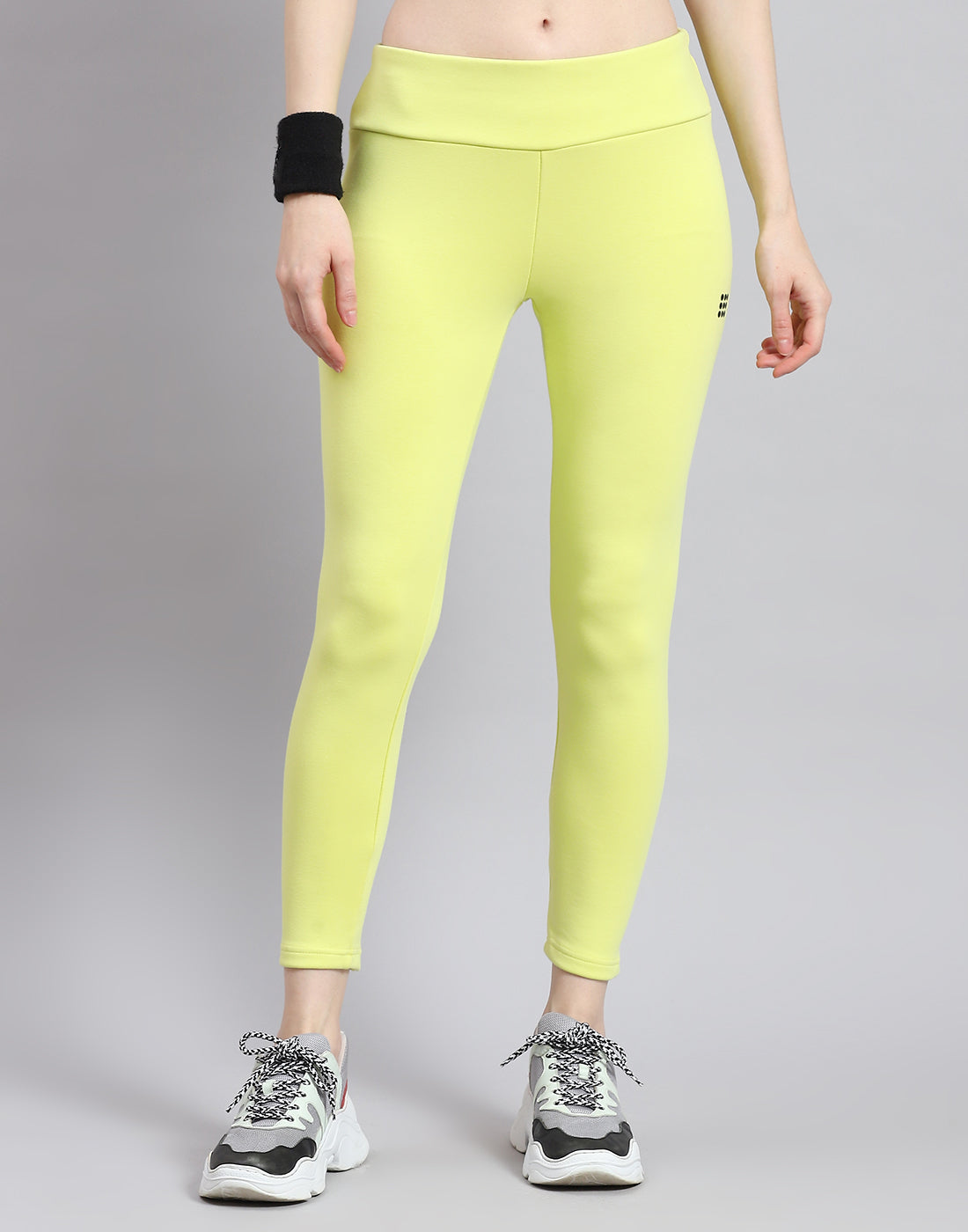 Rock.it Women Green Solid Regular Fit Legging