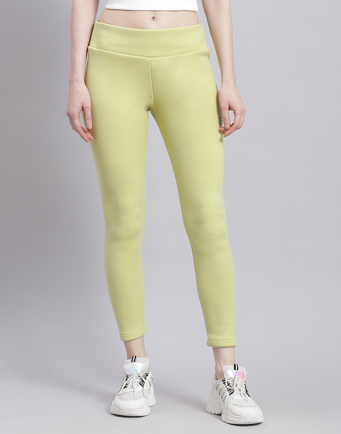 Rock.it Women Green Solid Regular Fit Legging