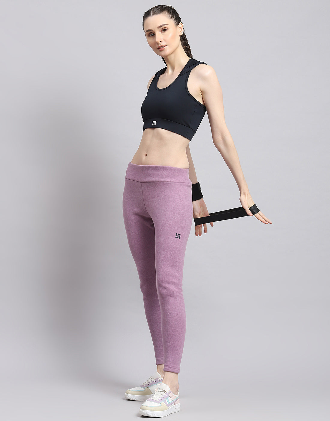 Rock.it Women Purple Solid Regular Fit Legging