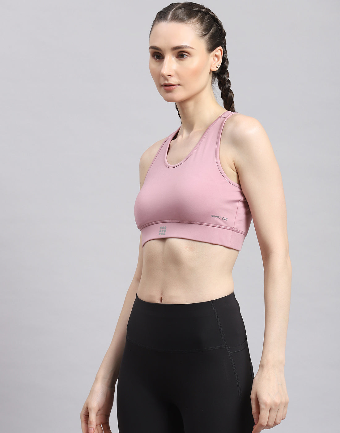 Rock.it Women Purple Solid Sports Bra