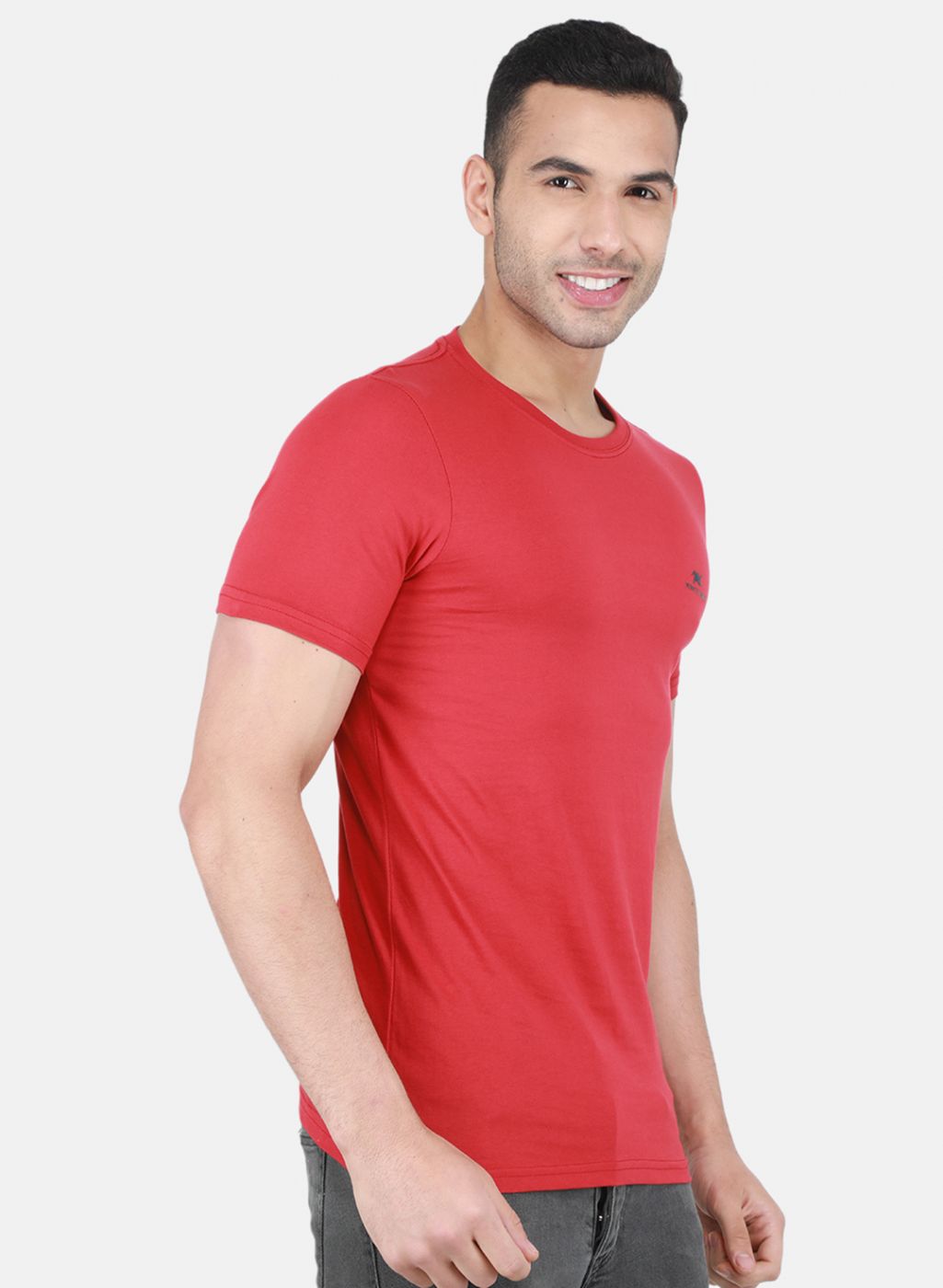 Men Multicolor Plain T-Shirt