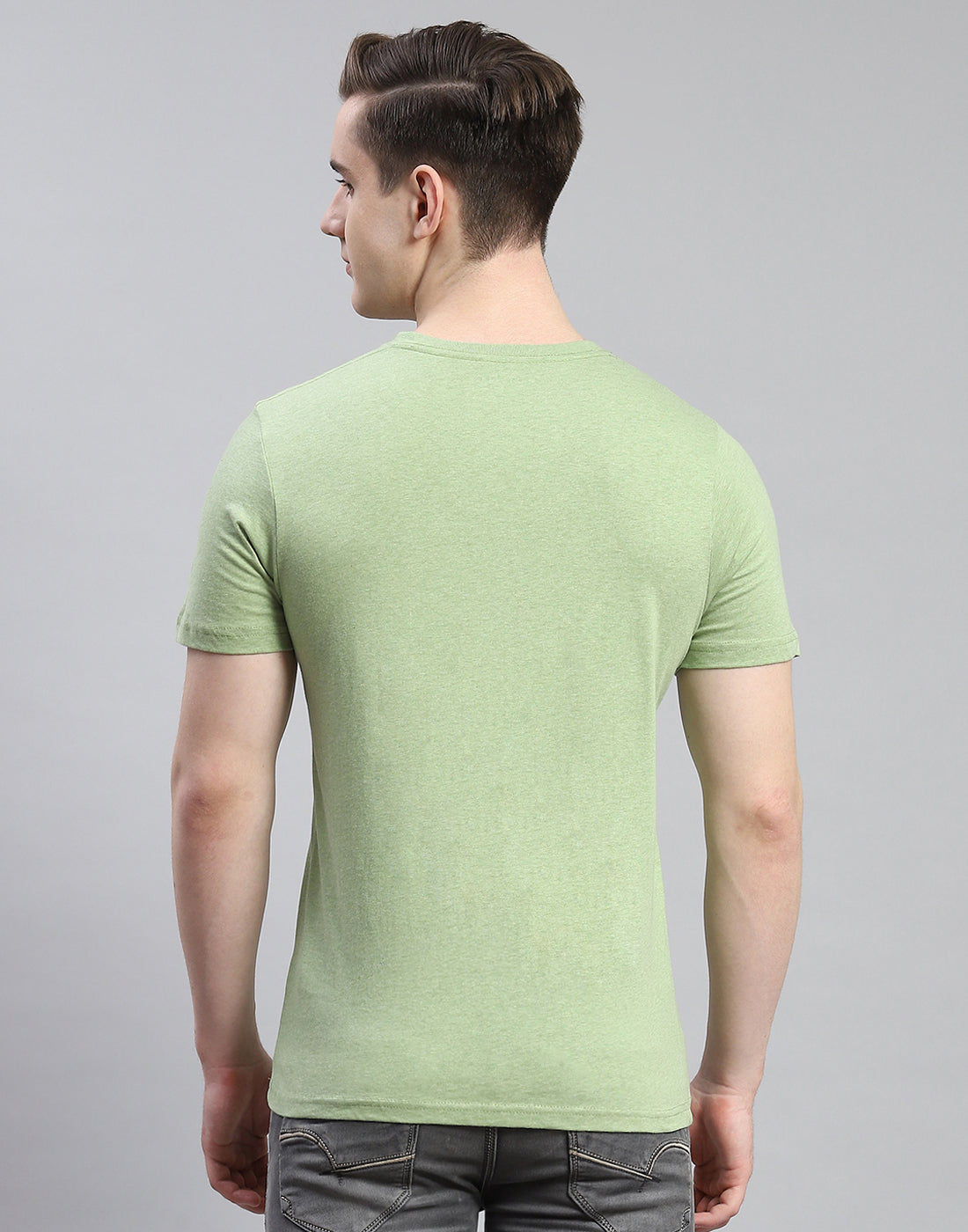 Men Multicolor Solid Round Neck Half Sleeve T-Shirt