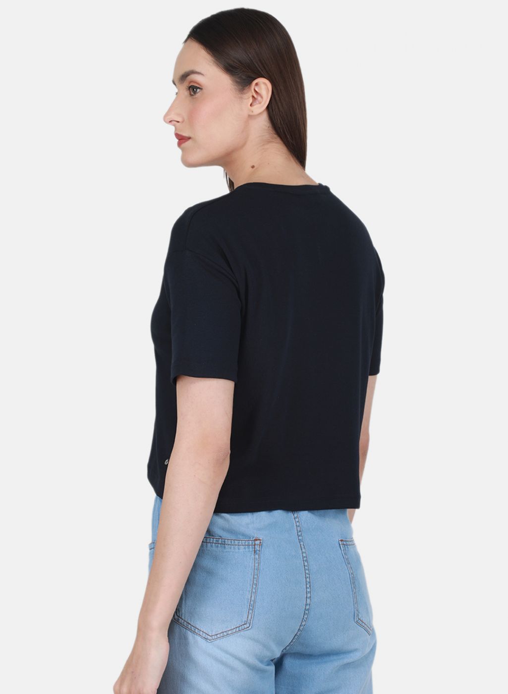 Women NAvy Blue Printed Top