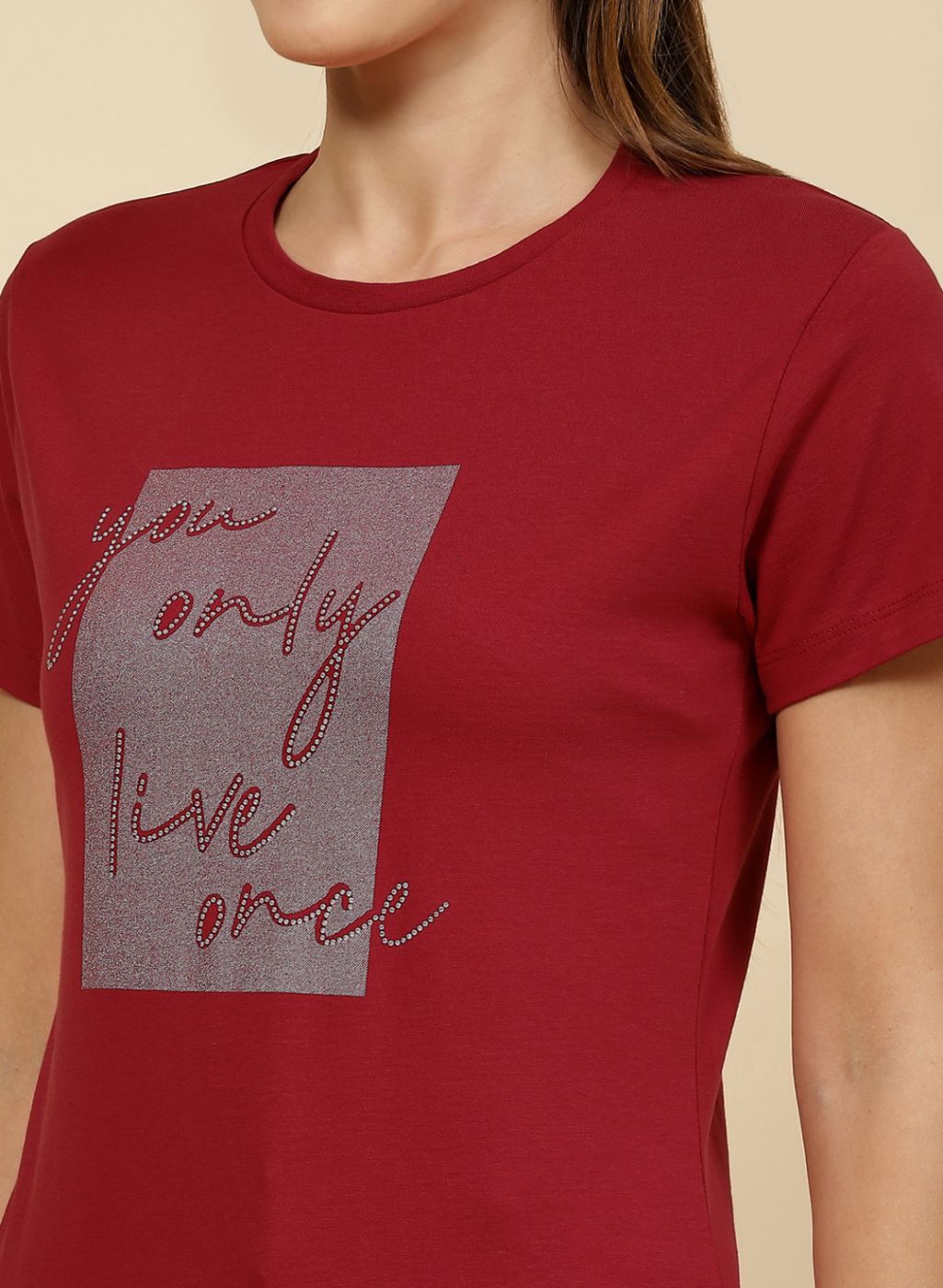 Women Maroon Printed Top