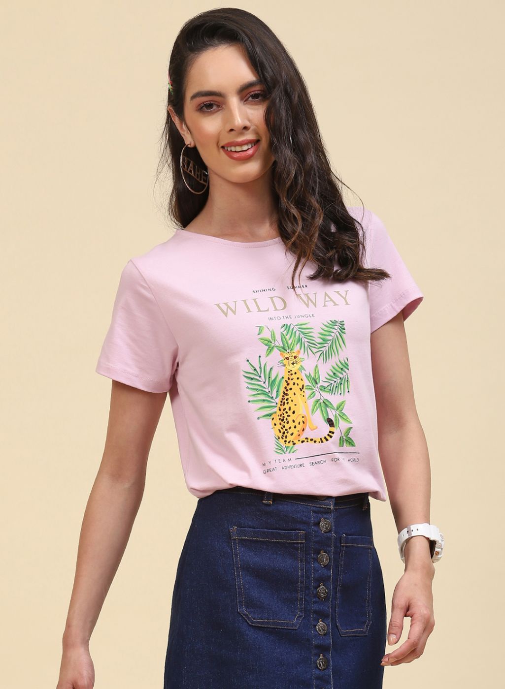 Women Purple Printed Top