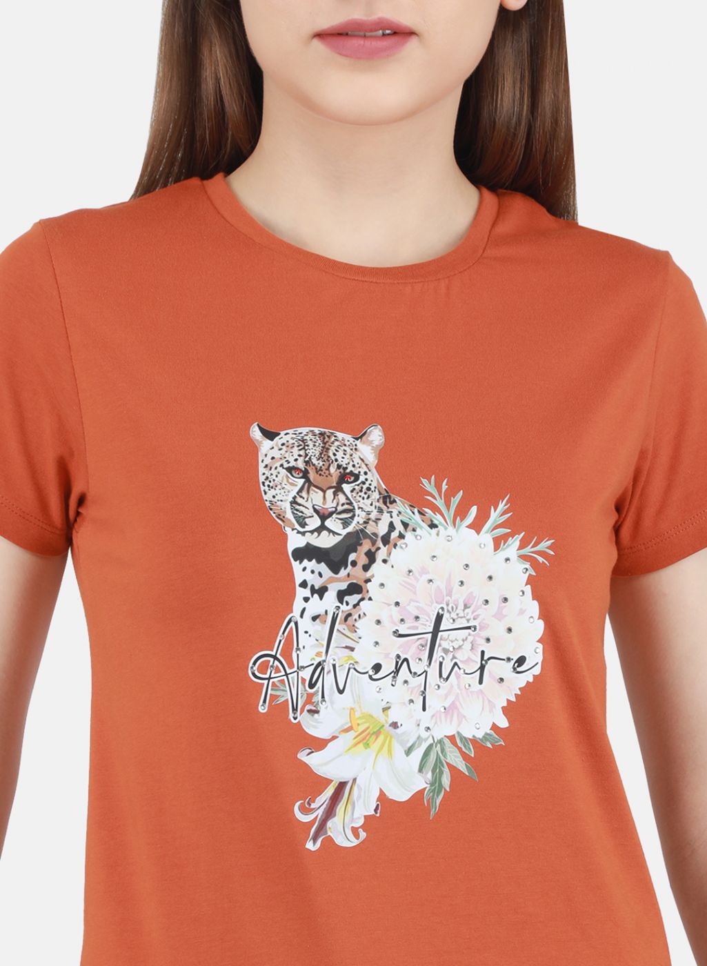 Women Brown Printed Top