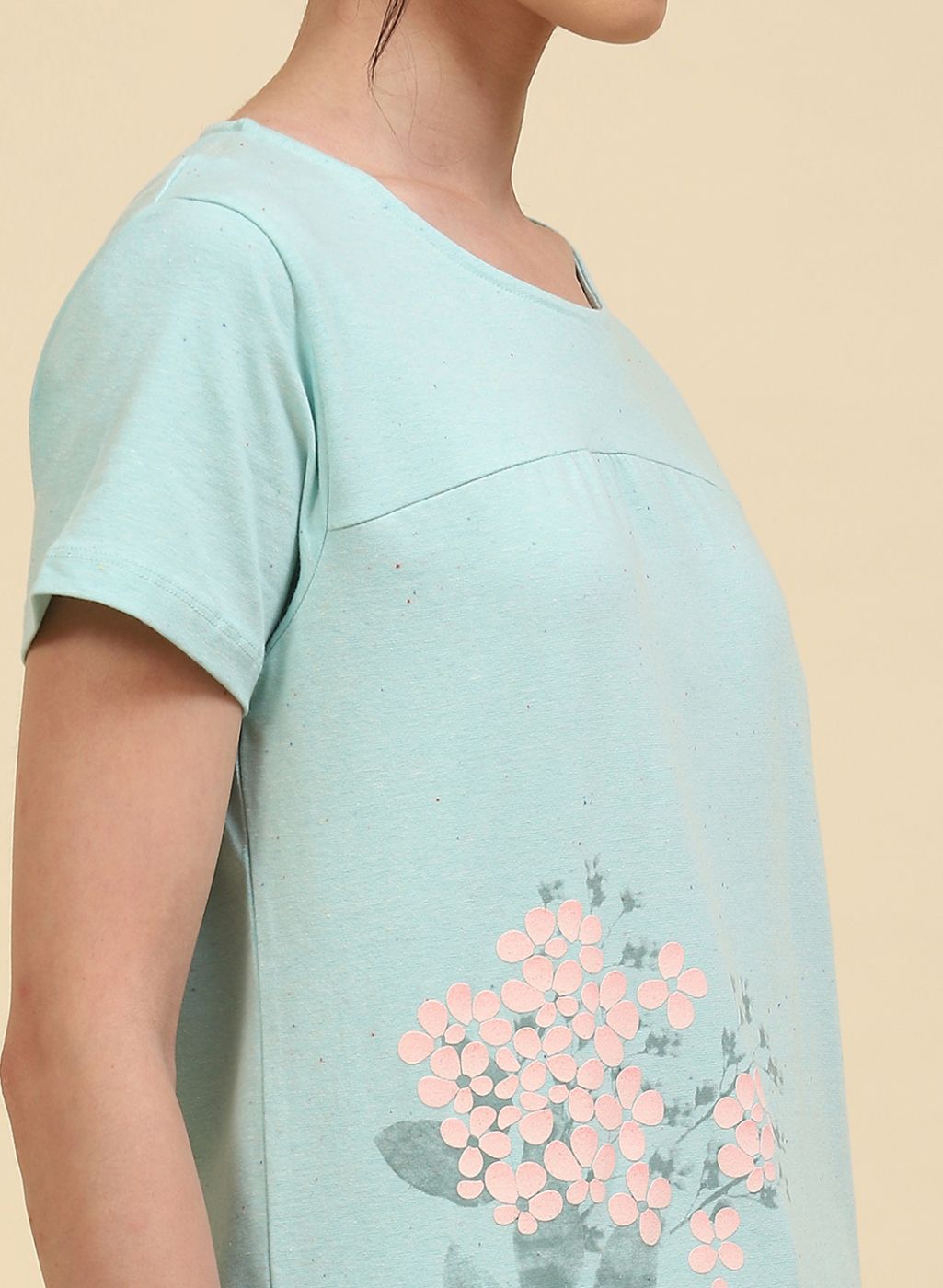 Women Blue Printed Lower Set