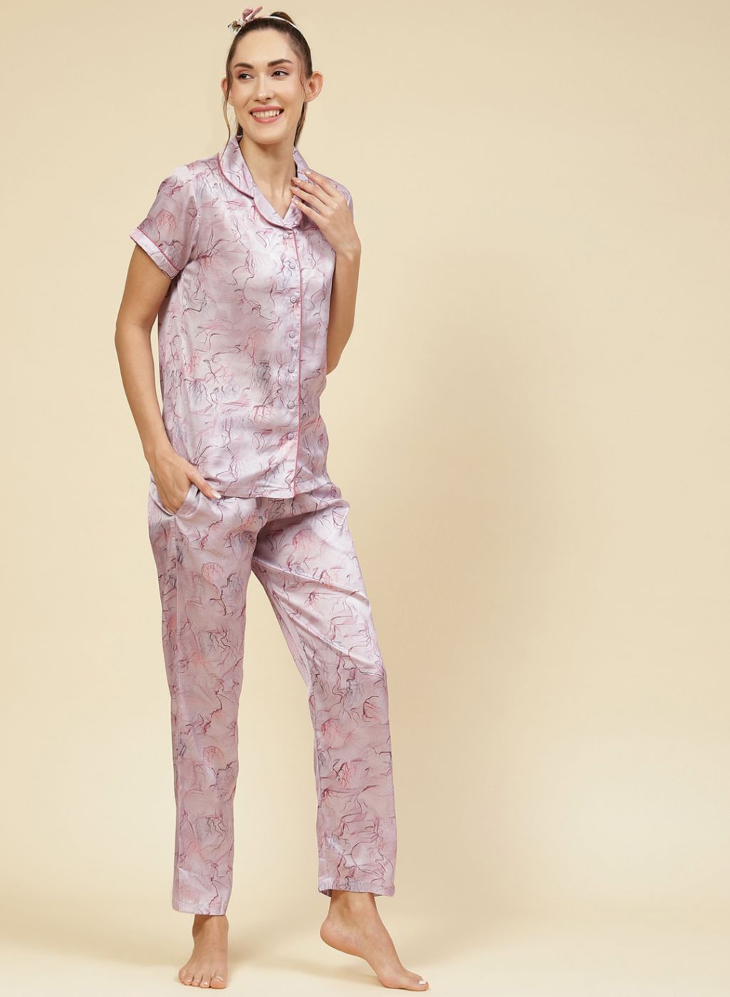 Women Multicolor Printed Lower Set