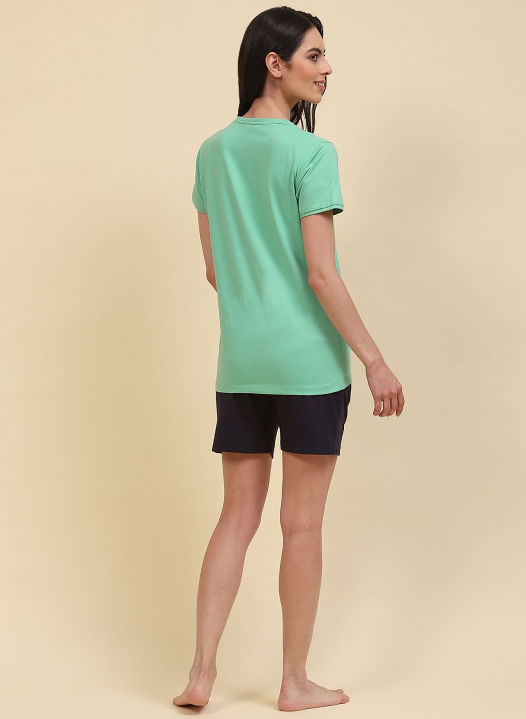 Women Green & Blue Printed Combo Set