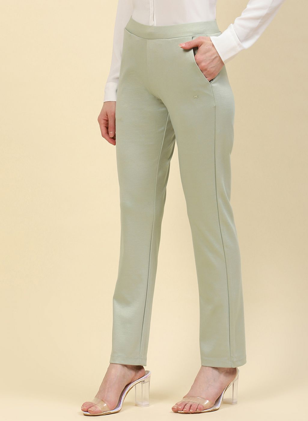 Women Green Regular Fit Lower