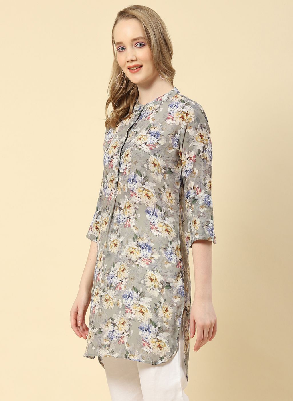 Women Green Printed Top