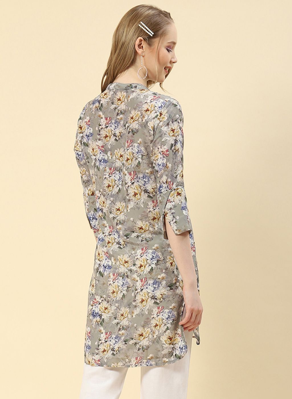 Women Green Printed Top