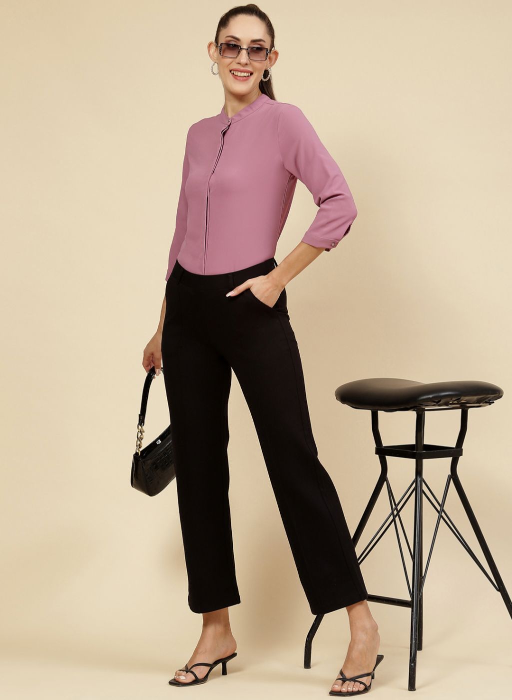 Women Pink Solid Top