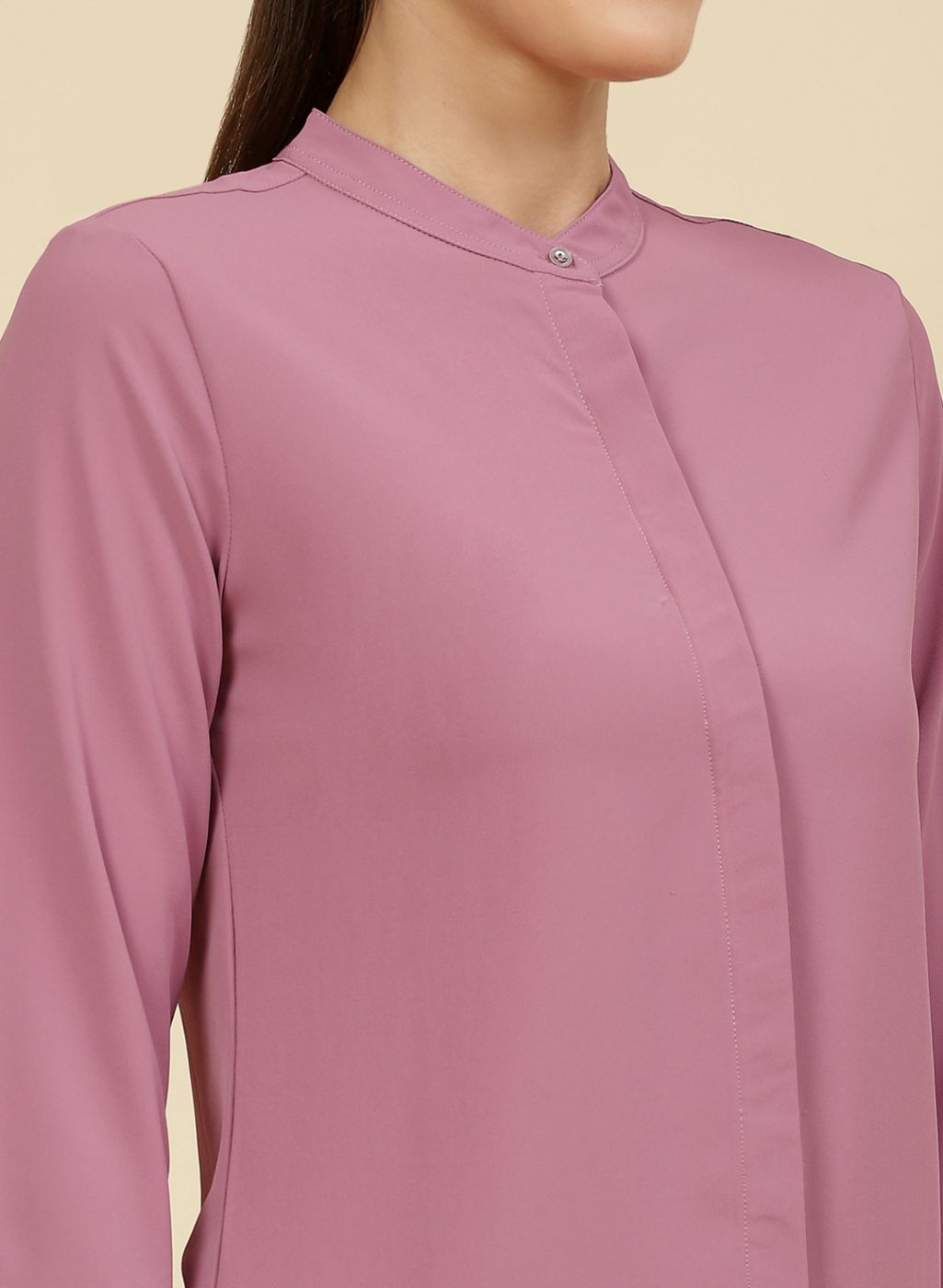 Women Pink Solid Top