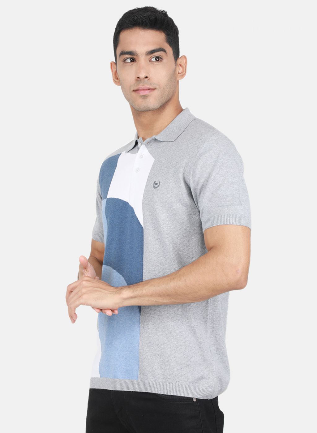 Men Grey Printed T-Shirt