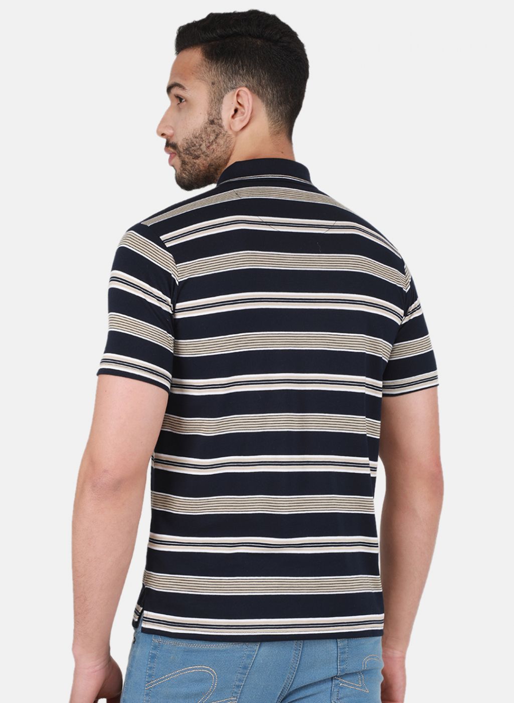 Men NAvy Blue Printed T-Shirt