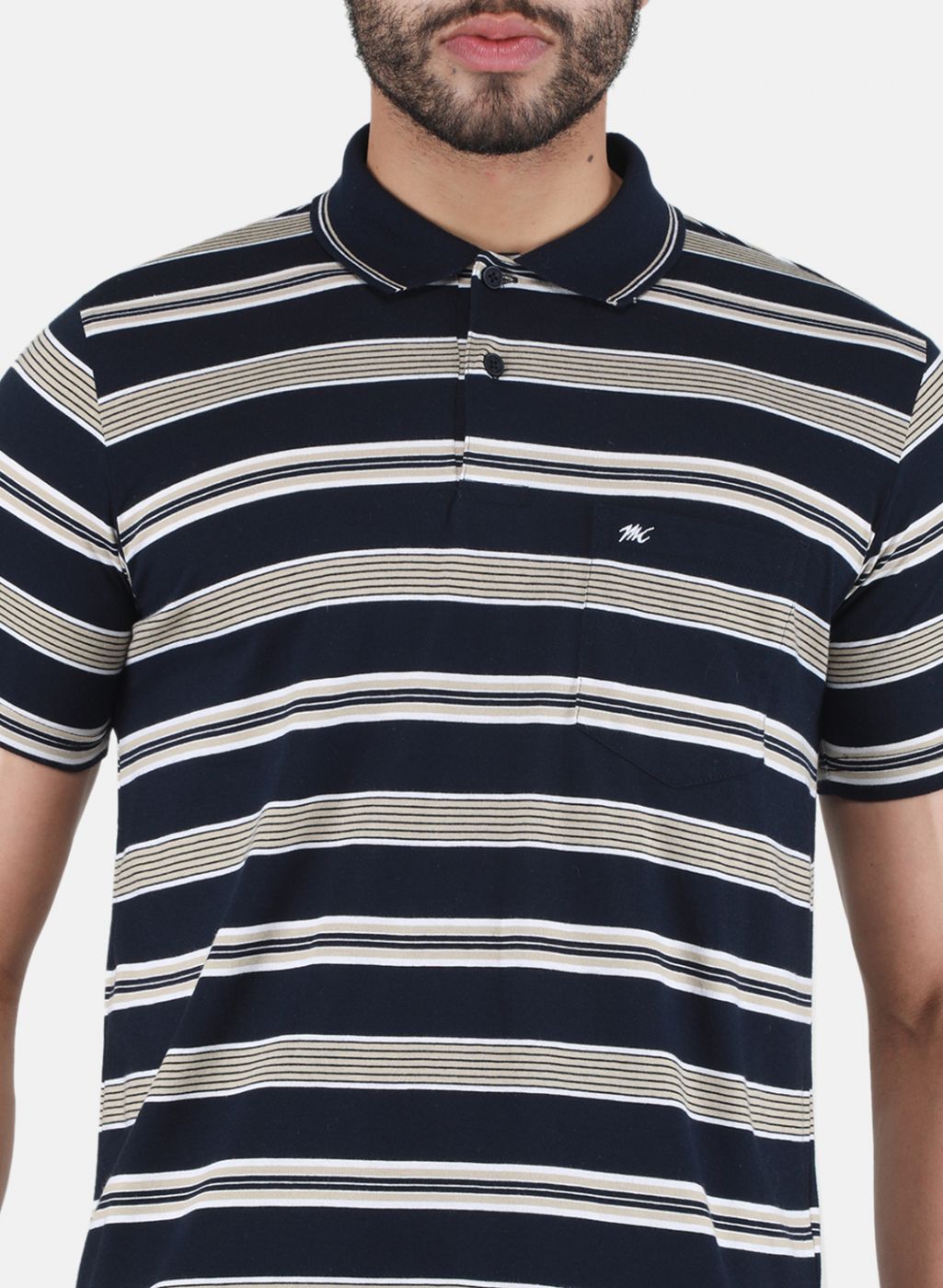 Men NAvy Blue Printed T-Shirt