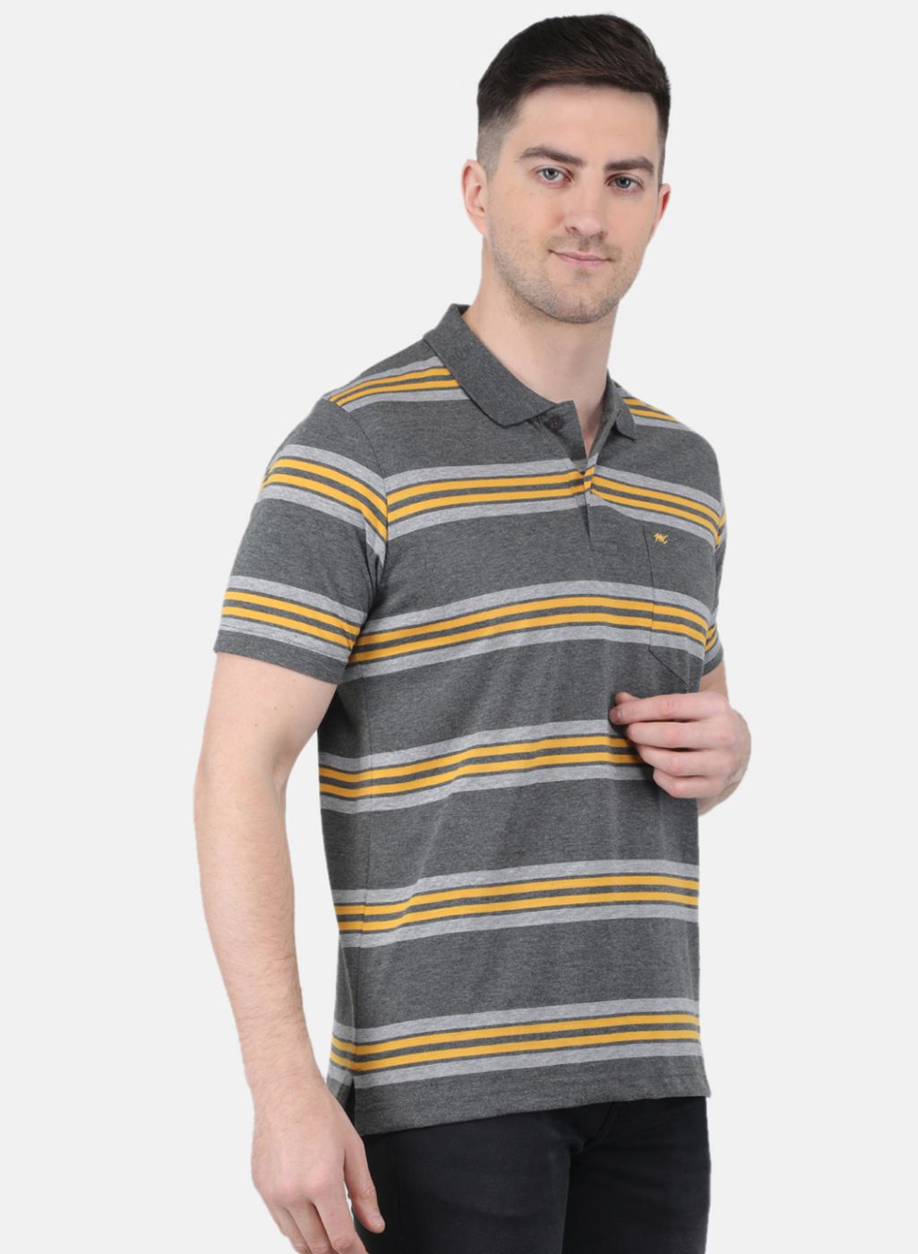 Men Grey Printed T-Shirt