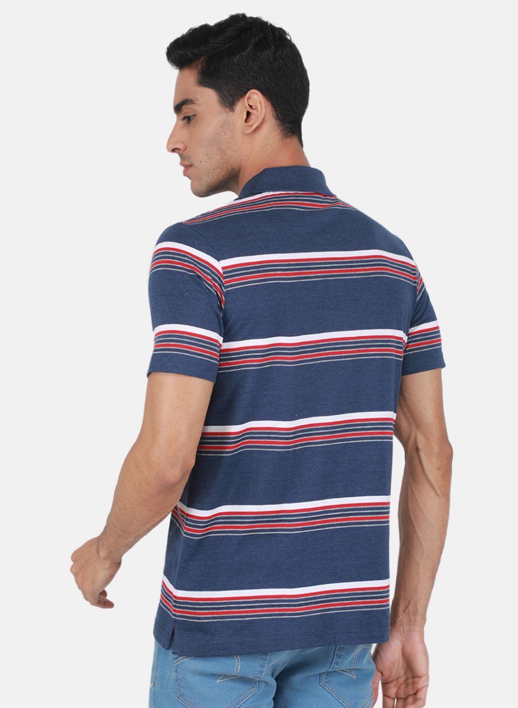 Men Blue Printed T-Shirt