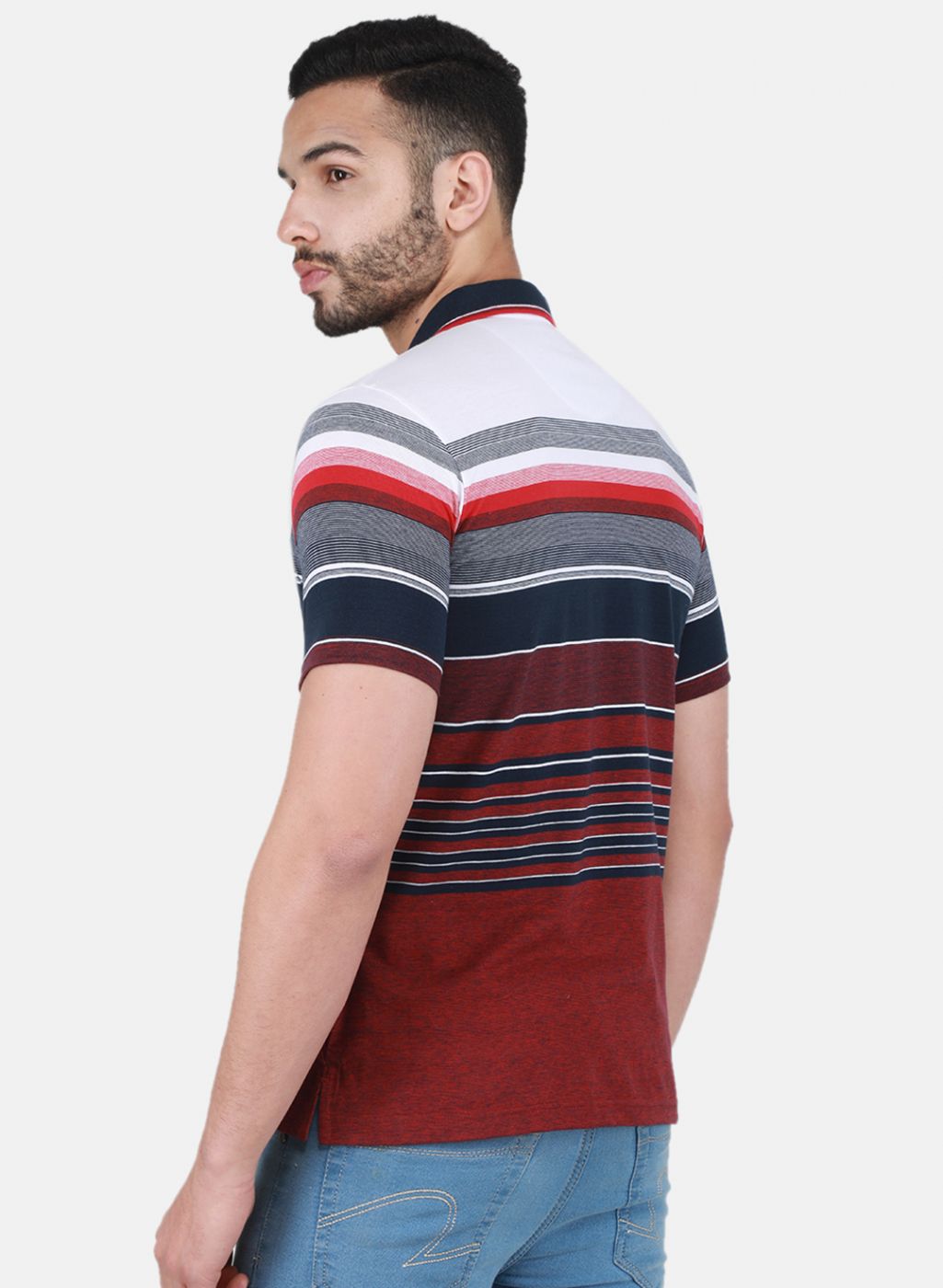 Men Maroon Printed T-Shirt
